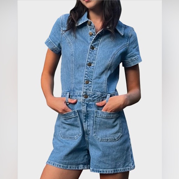 NWT Rolla’s Sailor Romper in Lily‎ Blue Size 12 - Picture 1 of 12